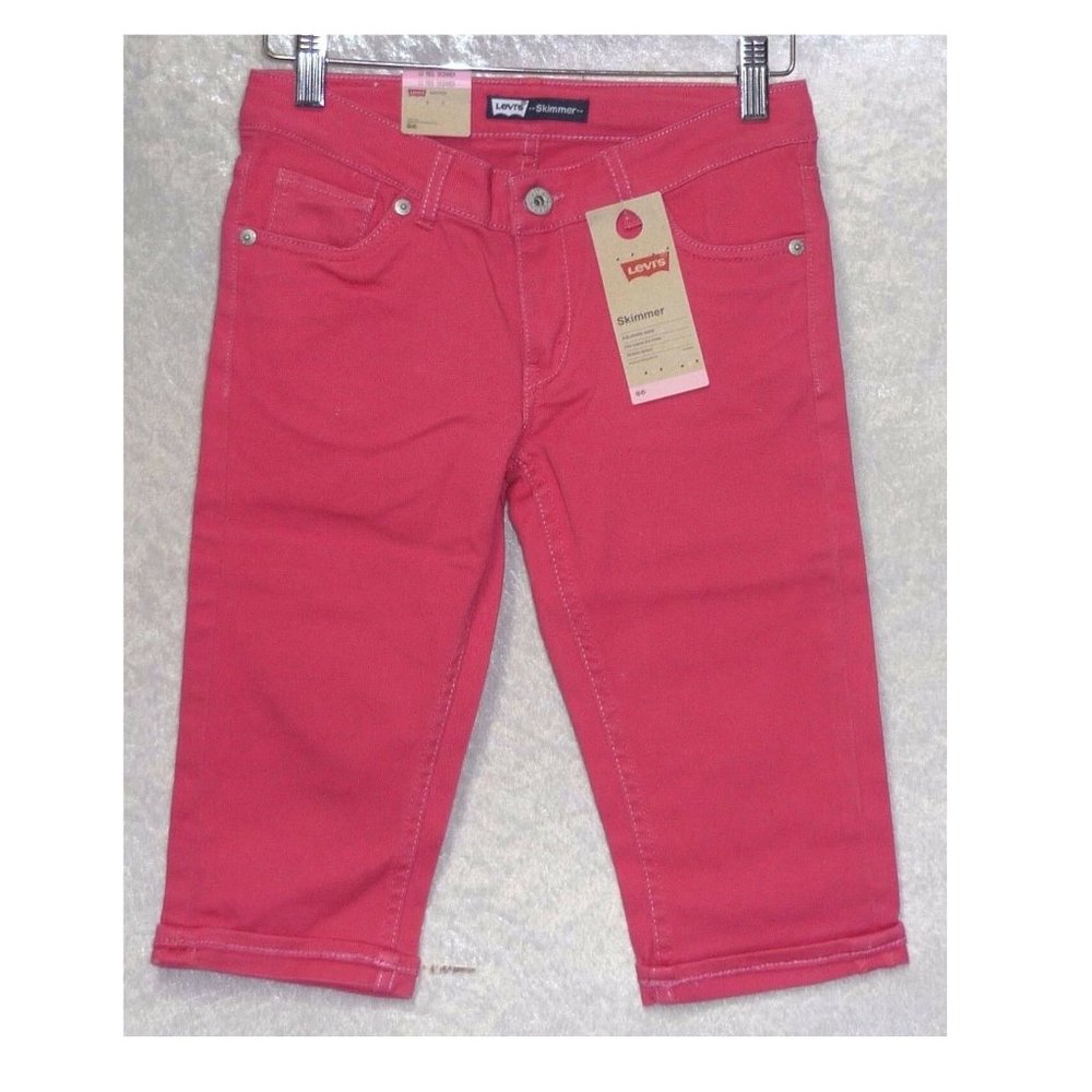 Levi's Girls Denim Skimmer Cuffed size 10 NEW